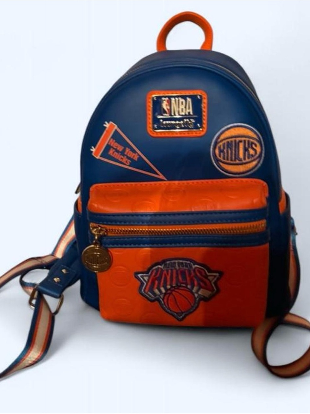 Loungefly NBA New York Knicks Mini Backpack - Navy & Orange